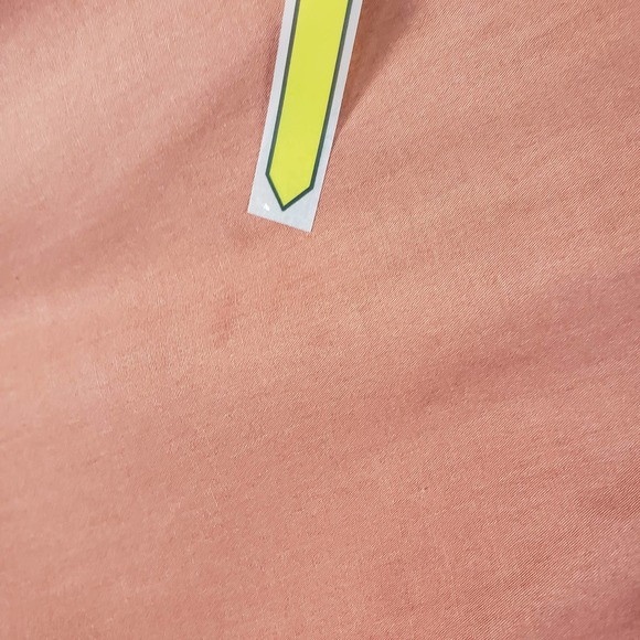 Bergamo New York Dress Shirt Mens Size Large 16/16.5 32/33 Long Sleeve Orange - Picture 8 of 9